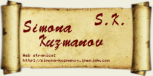Simona Kuzmanov vizit kartica